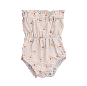 Mono de Verano para Bebés Niñas, Diseño Floral, sin <span class=keywords><strong>Tirantes</strong></span>, Moderno, de una Pieza, para Niñas Pequeñas - Product Image 3