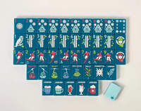 Tuiles de Mahjong Américaines Thème Station de Ski, Tuiles de Mahjong de Luxe, Tuiles de Mahjong Hiver, Ensemble de Voyage Mahjong pour Collection de Fêtes