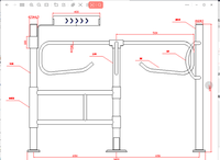Barrera Abatible de Acero Inoxidable para Supermercado Karsun JS-YZBZ02, Puerta de Empuje Manual, Certificación CE, Anti-Colisión, Tarjeta RFID, Sin Escobillas, IP65