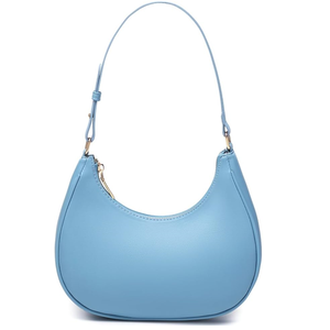 กระเป๋าถือสะพายไหล่หนังวีแกนลายลูกกวาดกันน้ำสำหรับผู้หญิง น่ารัก สไตล์โฮโบ พร้อมซิปปิด - Product Image 1