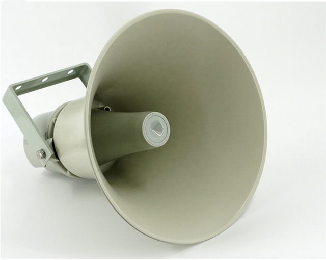 FYH-730 IP66 Waterproof Aluminum Horn Speaker 30W Multi Power Taps 70V/100V 109dB Grey Outdoor PA Loudspeaker for Public Address