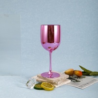 Gobelets en plastique personnalisés pour fêtes et mariages, flûtes à vin rouge en plastique 16oz multicolores, gobelet à vin en plastique couleur cuivre