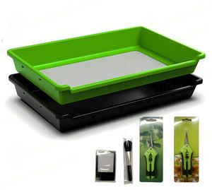 Juego de Bandeja de Podar con Tijeras, Podadoras, Cepillo y Lupa - Product Image 1