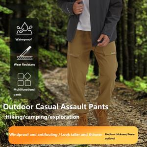 Ingrosso <span class=keywords><strong>pantaloni</strong></span> Anti-tempesta da uomo primavera autunno sport per il tempo libero <span class=keywords><strong>pantaloni</strong></span> da trekking spessi antivegetativi antivegetativi - Product Image 2