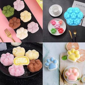 Stampi personalizzati a forma di zampa di gatto in Silicone di fabbrica OEM/ODM buon prezzo Chocolat Cake Candle Maker Pan Baking Tools Homemake Handmade - Product Image 5