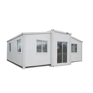 20Ft 40 Ft erweiterbares vorgefertigtes modulares Kit Garten Hinterhof Häuser Container raum mit 2 Schlafzimmern