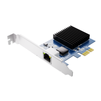 Kartu Jaringan Ethernet Berkabel PCIe 4.0-1X 10G RJ45 1 Port Internal Realtek8127(PXE) Merek Netral TXA401 Stok Server