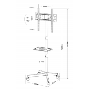 Soportes <span class=keywords><strong>de</strong></span> TV <span class=keywords><strong>de</strong></span> suelo Led flotante Mesa <span class=keywords><strong>con</strong></span> <span class=keywords><strong>ruedas</strong></span> Piso moderno Montado en la pared Soporte <span class=keywords><strong>de</strong></span> TV <span class=keywords><strong>de</strong></span> pie rodante negro - Product Image 3
