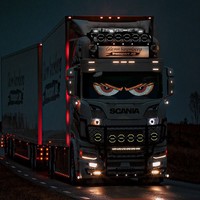 Nouvelles lumières décoratives pour pare-brise de voiture, éclairage LED USB pour camion, bus, panneau matriciel LED, yeux de démon pour voiture, camion, tout-terrain, SUV