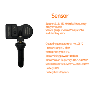 Nueva Llegada Digital <span class=keywords><strong>M</strong></span>-Sensor Inalámbrico 315 433MHz 2-en-1 TPMS Sensor Pro-Programable Doble Frecuencia 99% Cobertura Abarth <span class=keywords><strong>124</strong></span> - Product Image 4