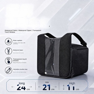 Sac de guidon de moto avec support de téléphone tactile, pochette de rangement avant pour vélo électrique, scooter et cyclomoteur - Product Image 3