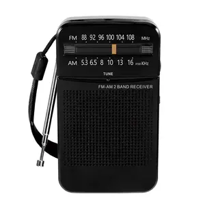 Eletree Excellent Reception Outdoor Emergency Back Clip Am Fm Small Portable Radio With Earphones