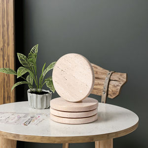 Tappetino isolante in marmo giallo naturale per Whisky e caffè moderno e alla moda - Product Image 5