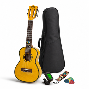 Ukulele en contreplaqué d'érable de 23 pouces, finition brillante, mini-guitare hawaïenne, ensemble d'ukulele - Product Image 2