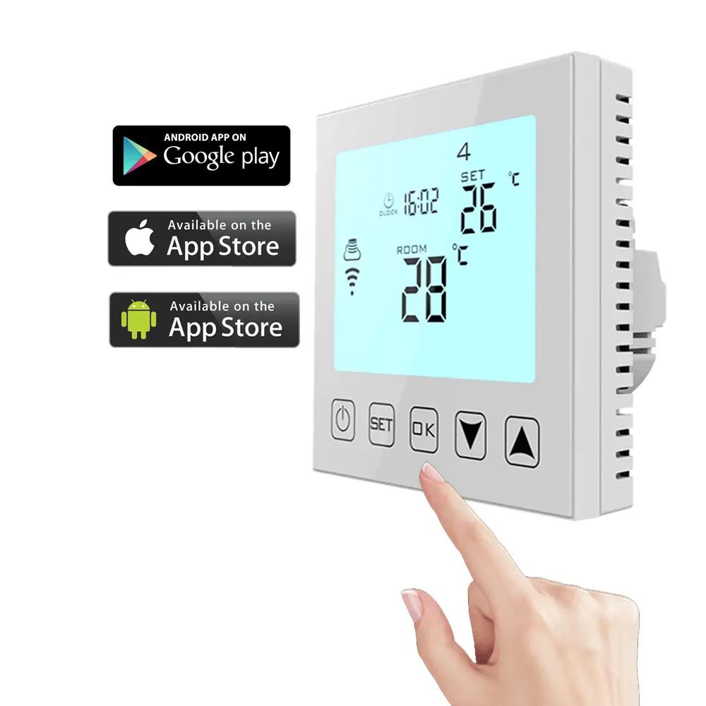 Factory Price Thermostat for Floor Heating Adjustable Heat 7 Days Programmable for Smart Home 16 A Thermostat