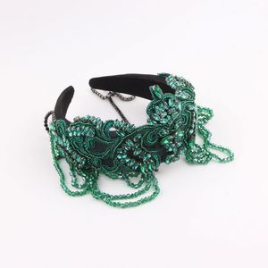 复古奢华水晶水钻发带 女士舞会发饰 - Product Image 2