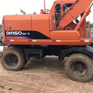 Pelle pelleteuse multifonctionnelle sur chenilles originale de la Corée DOOSAN DH150 Hyundai à haut rendement en bon état d'occasion en vente - Product Image 1