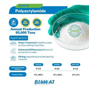 Prodotti Chimici Bluwat, Blufloc Poliacrilammide Cationica Anionica <span class=keywords><strong>PAM</strong></span>, Polieleltoide per Trattamento Acque Reflue e Fanghi - Product Image 2