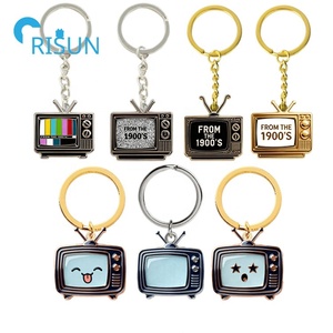 Sur mesure personnalisé rétro Vintage 1900's Style ancien modèle de Test télévision <span class=keywords><strong>TV</strong></span> Llavero porte-clés anneau porte-clés <span class=keywords><strong>TV</strong></span> personnalisé porte-clés - Product Image 1