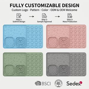 Maßgefertigte Silikon-Hundeleckmatte mit Saugnäpfen Langsam-Fressnapf Angstlösende Leckmatte für Hunde und Katzen - Product Image 5