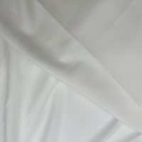 Liquidation Ventes Tissu de robe en satin extensible en polyester lisse blanc de haute qualité