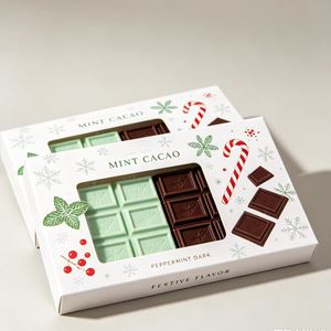 FX Custom White Cardboard Chocolate Gift <b>Box</b> with Clear Window Folding Packaging for Truffles <b>Cookies</b> Candy - Product Image 3