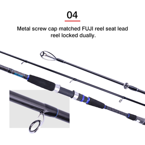 FJORD OEM 2.7M <span class=keywords><strong>canna</strong></span> <span class=keywords><strong>da</strong></span> pesca branzino in carbonio con manico EVA per tecniche di pesca esca a mosca in acqua salata - Product Image 6