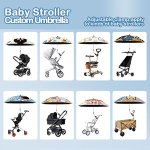 Parapluie Enfant, sombrilla para cochecito de bebé, sombrilla con abrazadera, Clip de protección UV ajustable en sillas de playa <span class=keywords><strong>parasol</strong></span> - Product Image 6