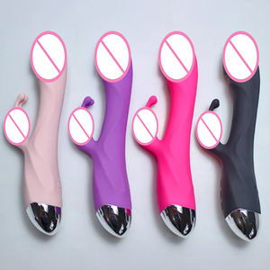 Kaninchen-Vibrator <span class=keywords><strong>Dildo</strong></span> für Frauen G-Punkt und Klitoris-Stimulation Vibrationsmassagegerät Erotikspielzeug für Frauen Großhandel - Product Image 1