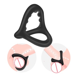 Anillo Vibrador <span class=keywords><strong>de</strong></span> Silicona para Hombre, Anillo para el Pene, Juguete Sexual, Funda para Pene, Retrasa la Eyaculación - Product Image 3