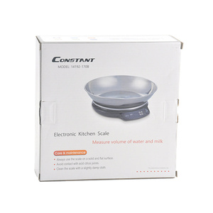 Báscula de cocina electrónica de alta precisión Veidt con bandeja de acero inoxidable en forma de tazón, ideal para repostería, modelo 14192-170B. - Product Image 4