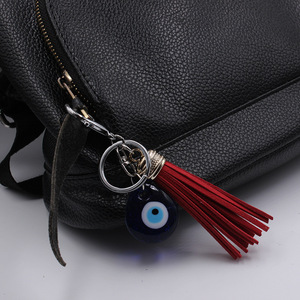Portachiavi Blue Evil Eye nappe amuleto di vetro turco benedizione buona fortuna portachiavi ragazze donne portachiavi Decor compleanno Gif di natale - Product Image 5