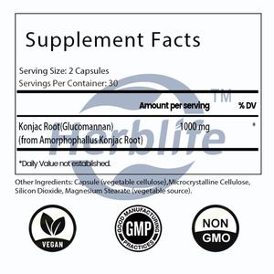 Cápsulas de Glucomanano de Raíz de Konjac de Marca Privada OEM - Antioxidante, Apoyo Digestivo, Apoyo a los Niveles de Energía, Suplemento para la Salud, Vegano - Product Image 2