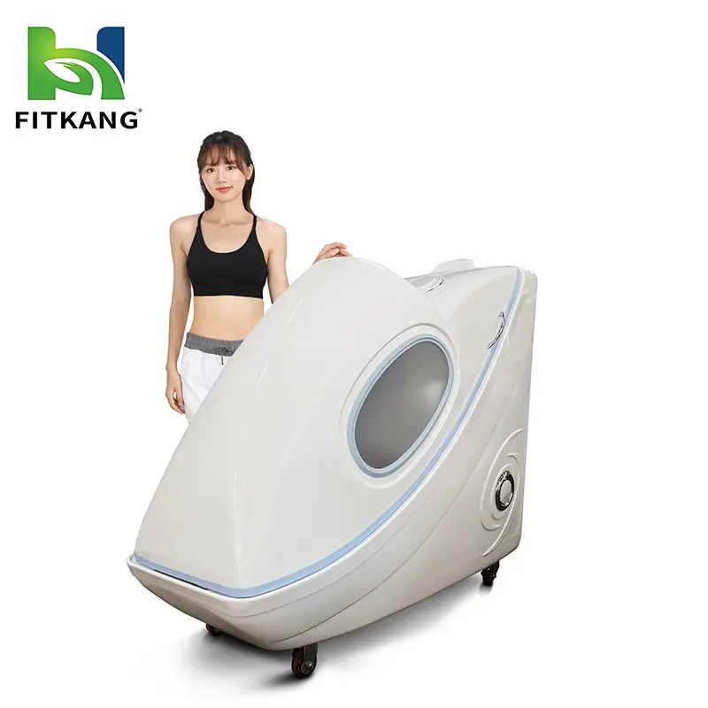 Huikang Sitting steam infrared ozone sauna spa capsule sauna best far infra red capsule with Steam heating