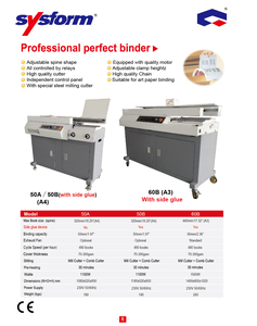 60D prezzo di fabbrica pesante TouchPad perfetto legante colla professionale rilegatrice macchina per rilegatura libri A3 per tipografia - Product Image 3