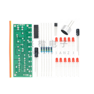Kit de luces intermitentes LED Cd4017 con control por voz para proyectos de aprendizaje de electrónica DIY - Product Image 2