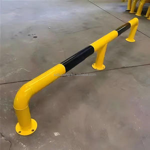 U-vormige Q235 stalen buispaal, crashbarrière, veiligheids- en anti-botsingsparkeerbarrière, lichtreflecterend oppervlak met hoge intensiteit - Product Image 2