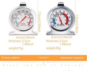 Congélateur Four Thermomètre Bbq Grill Jauge De Température Meilleur Précis En Acier Inoxydable Sûr Cuisinière Thermo Mètres Outils De Cuisson - Product Image 4