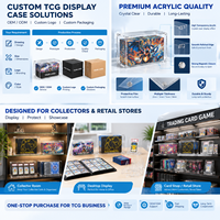 Solution d'affichage TCG, Boîtier de présentation ETB, Boîte de protection pour cartes à collectionner, Vitrine en acrylique, Présentoir pour collectionneur, Fournisseur unique, OEM