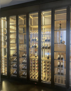 Température constante réglable personnalisation vin mur affichage comptoir de stockage armoire à vin <span class=keywords><strong>vitrine</strong></span> réfrigérée - Product Image 3