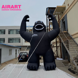Globo de gorila de dibujos animados inflable de Material de tela Oxford 420D para exhibición de centro comercial cuadrado - Product Image 4