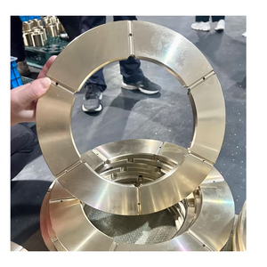 บูชแขนหน้าแปลนทองเหลืองหล่อทองแดงผสมโลหะ CNC กำลังรับน้ำหนักได้สูง - Product Image 3