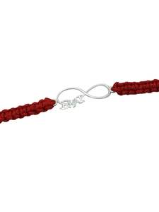 Pulsera Rakhi de Plata 925 de Lujo con Símbolo de Infinito para Hermano, Brazalete de Hilo Raksha Bandhan, Regalo Minimalista de Plata para Festividades - Product Image 6