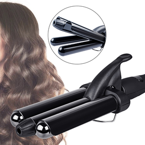 Tóc Curler Chuyên Nghiệp 3 Thùng Waver Curling Sắt Wand LED Hiển Thị Nhiệt Độ Sóng Tóc Curling Sắt - Product Image 6
