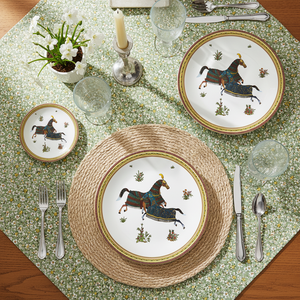 Service de table vintage en porcelaine fine, motif cheval <span class=keywords><strong>persan</strong></span> royal, assiette de présentation en céramique, tasse à café et bol en porcelaine <span class=keywords><strong>pour</strong></span> mariage - Product Image 5