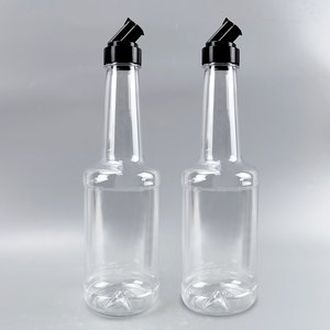 Bouteille en plastique PET de qualité alimentaire pour miel, sirop, ketchup, sauce soja, huile de cuisson Marasca avec bouchon à clapet - Product Image 1