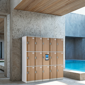 Casillero de Plástico ABS para Parque Acuático de 16 Puertas, con Monedero Electrónico, Combinación de Llaves, Montaje <span class=keywords><strong>en</strong></span> <span class=keywords><strong>Suelo</strong></span>, para Almacenamiento <span class=keywords><strong>en</strong></span> Piscina (Ecológico) - Product Image 1
