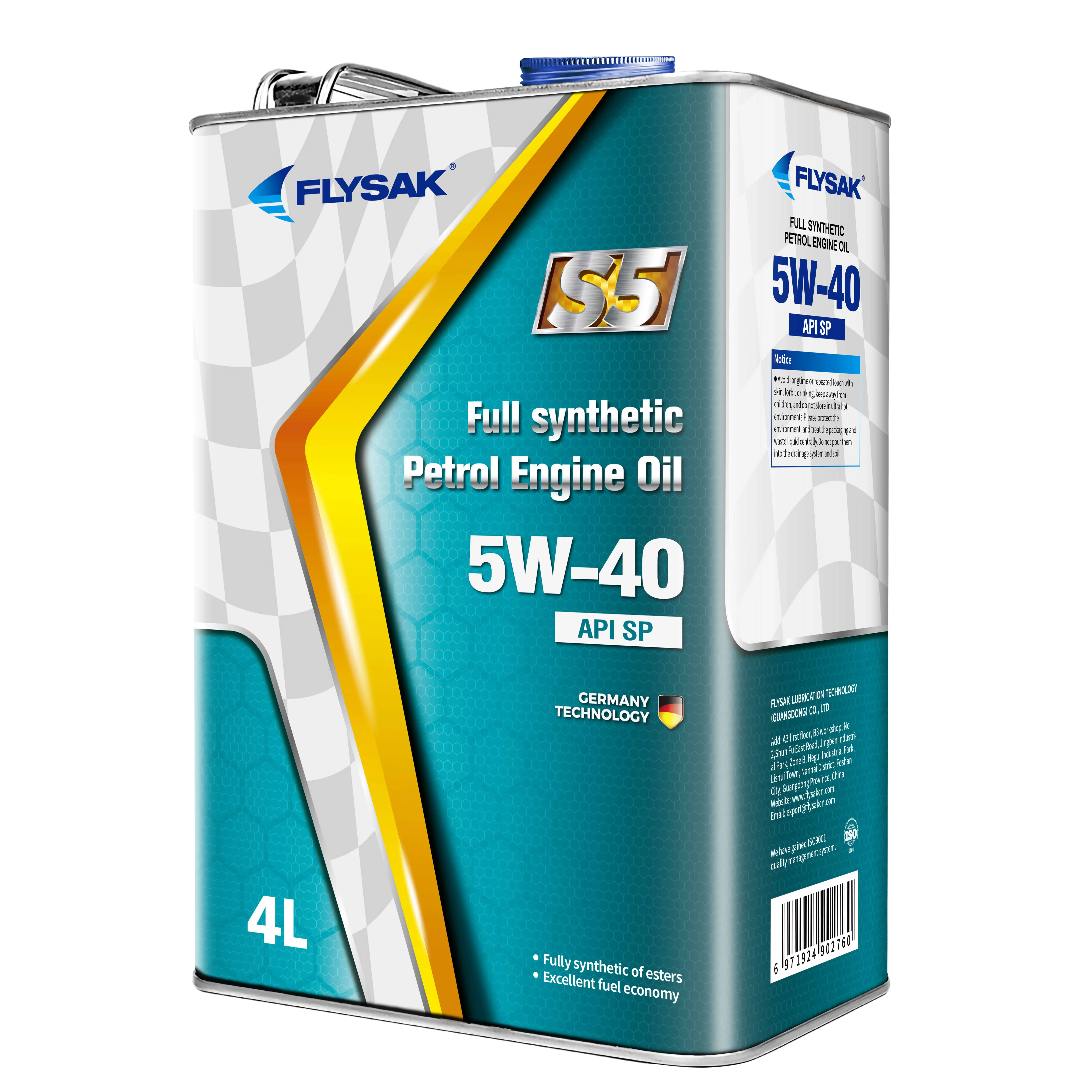 OEM S5 SP 5W40 4L Full Synthetic Car Gasoline Engine Oil for Wholesale