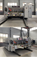 Machine d'impression, de découpe et de rainurage flexo pour carton ondulé, personnalisable, 2 couleurs, 1420