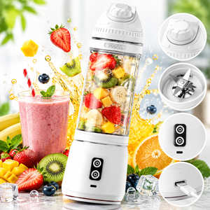 Personalización de pedidos masivos: Exprimidor de naranjas portátil, batidora de alimentos, batidora manual para hacer batidos. - Product Image 1